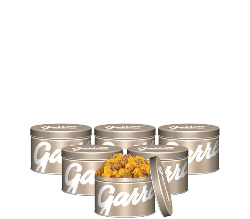 6-Pack of Garrett Mini Tins in Gold with Garrett Mix