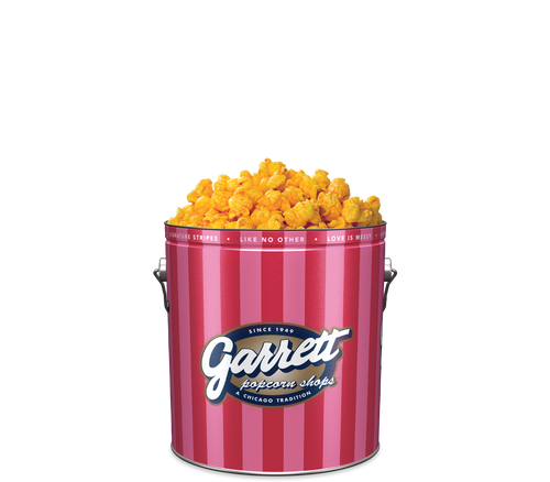 Garrett Popcorn Shops CheeseCorn in Signature Pink Tin